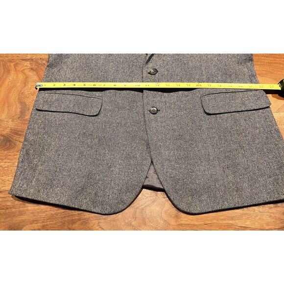 Jos. A. Bank 44L Mens Sports Coat Blazer Gray‎ Charcoal Wool Cashmere Italy - Picture 5 of 16